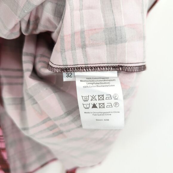 BAUM UND PFERDGARTEN Women 32 US 2 Arvia Dress Pink Plaid Mini Asymmetrical NEW - Picture 7 of 9